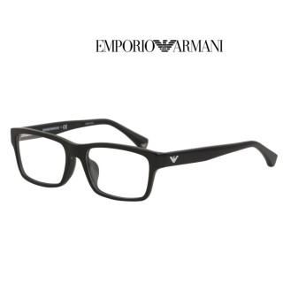 【EMPORIO ARMANI】亞曼尼 亞洲版光學眼鏡 舒適彈簧鏡臂 EA3050F 5017 黑 公司貨