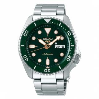 【SEIKO 精工】《SEIKO 5 Sports 機械錶》43mm/男女兼用/綠水鬼(SRPD63K1)