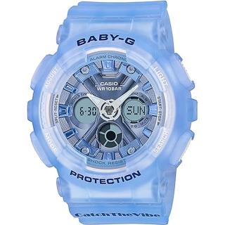 【CASIO 卡西歐】BABY-G RIEHATA聯名復古嘻哈風情雙顯錶(BA-130CV-2A)