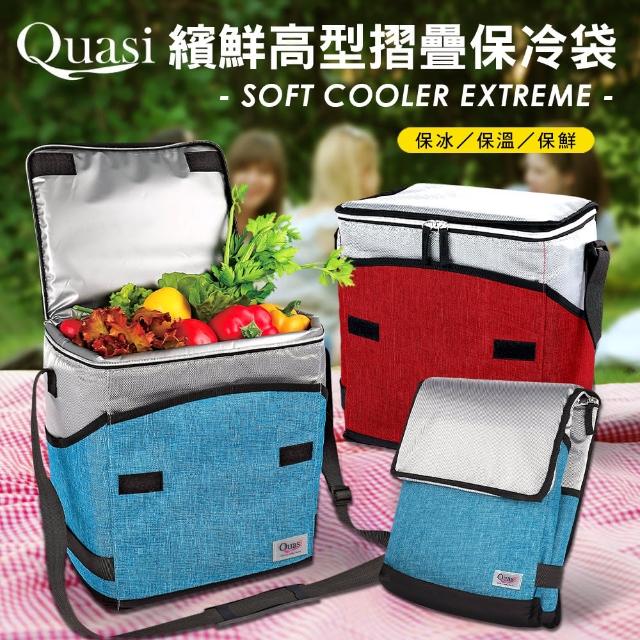 【Quasi】繽鮮高型可摺疊保冷袋 28x22xH32cm