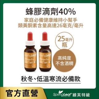 【綠芙特級】蜂膠滴液40%_25mlx2入組(澳洲 蜂蜜 蜂王乳 維生素 葉酸)