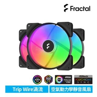 【Fractal Design】AspectRGB 14cm風扇-黑(3入包裝)