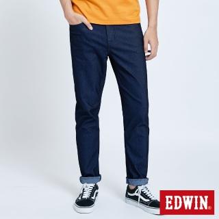 【EDWIN】男裝 JERSEYS 迦績 EJ6超彈LOGO錐形長褲(原藍色)
