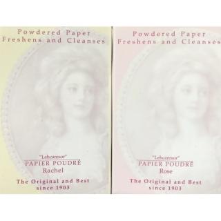 【Papier Poudre 英國女王】英國女王小頭補妝用化妝粉紙-自然膚色-1包+玫瑰粉色-1包(PP-1201)