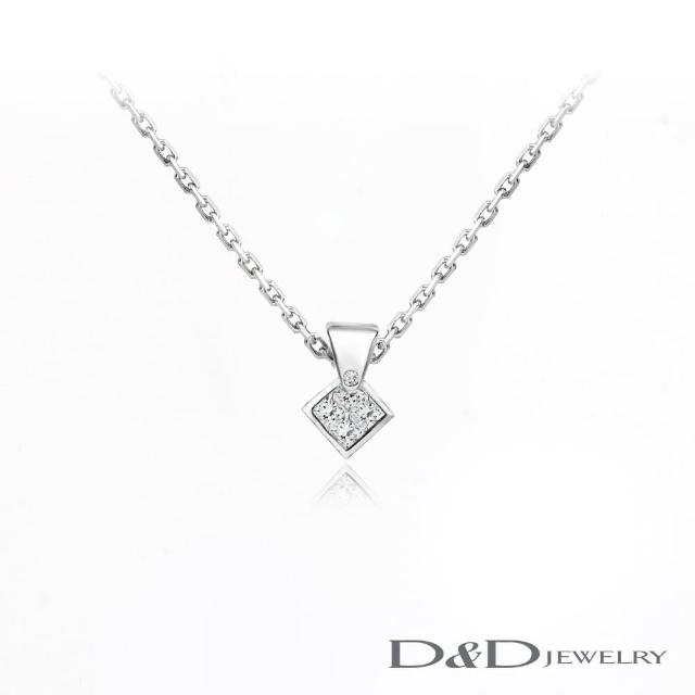 【D&D JEWELRY】芳心 天然鑽石項鍊(18K)