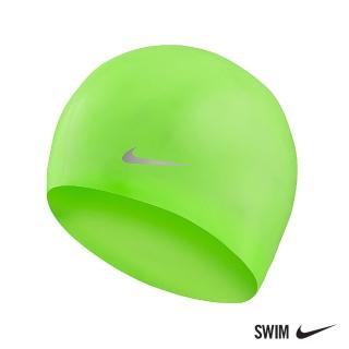 【NIKE 耐吉】SWIM 泳帽 矽膠泳帽 兒童 童泳裝 綠 TESS0106-370