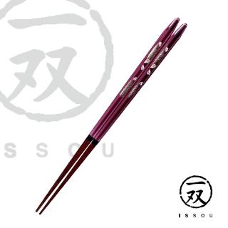 【TACHIKICHI 橘吉】一雙 粉色明櫻筷子21cm(日本知名若狹塗)