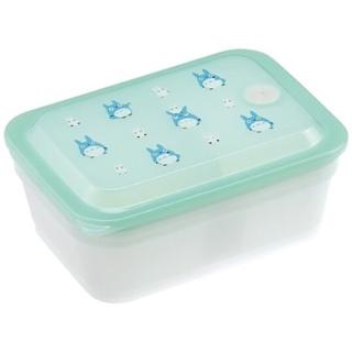 【小禮堂】龍貓 日本製 方形微波保鮮盒 抗菌保鮮盒 便當盒 450ml Ag+ 《綠 藍龍貓》