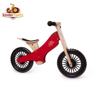 【Kinderfeets】美國木製平衡滑步車-神風騎士系列(探險紅)