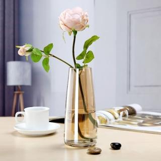 【JEN】北歐炫彩極光玻璃花瓶花器桌面擺飾居家裝飾高22.5cm