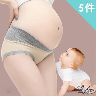 【Dylce 黛歐絲】5件組-現貨-精梳棉V型低腰孕婦抑菌無痕內褲/女內褲(顏色隨機)