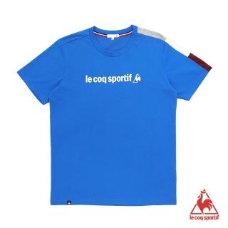 【LE COQ SPORTIF 公雞】短袖T恤 中性-靛藍-LON2380234