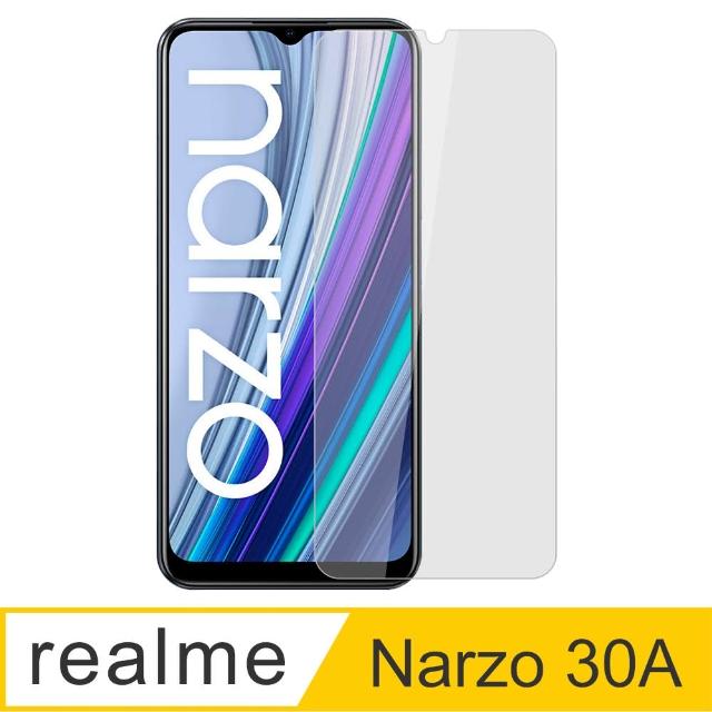 【Ayss】realme Narzo 30A/4G/6.5吋 超好貼鋼化玻璃保護貼(滿膠平面透明內縮/9H/疏水疏油)