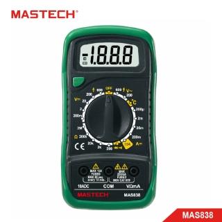 【MASTECH 邁世】手動量程溫度測量數字萬用表(MAS838)