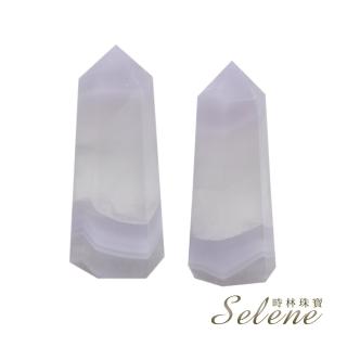 【Selene】開運能量紫螢石晶柱(買一送一)