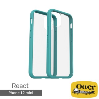 【OtterBox】iPhone 12 mini 5.4吋 React輕透防摔殼(藍)