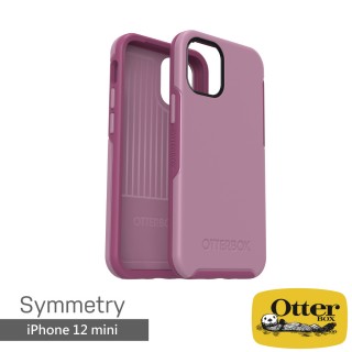 【OtterBox】iPhone 12 mini 5.4吋 Symmetry炫彩幾何保護殼(粉紅)