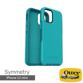【OtterBox】iPhone 12 mini 5.4吋 Symmetry炫彩幾何保護殼(湖水藍)