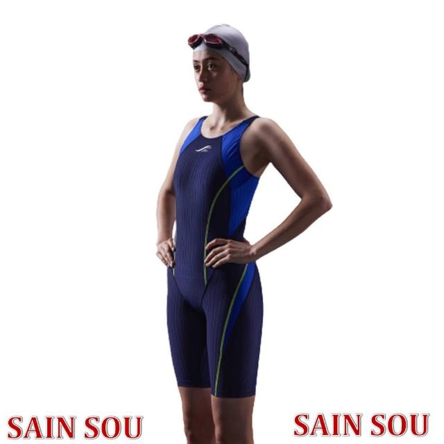 【SAIN SOU 聖手牌】競賽型泳裝裝加贈矽膠泳帽(A972101-02)