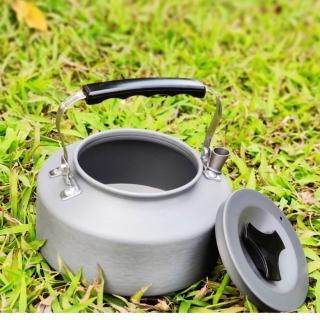 【May shop】野外茶壺野營鋁合金1.1L咖啡壺便攜開水壺