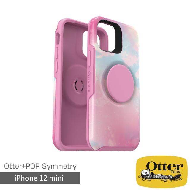 【OtterBox】iPhone 12 mini 5.4吋 Symmetry炫彩幾何泡泡騷保護殼(粉彩)