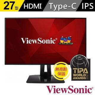 【ViewSonic 優派】VP2768A 27型 AH-IPS 2K 60Hz 電腦螢幕(可旋轉/升降腳架/支援Pantone/5ms)
