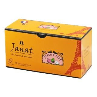 【咖樂迪咖啡農場】Janat 黑標系列蜜桃洋梨風味茶2gx25入x1盒