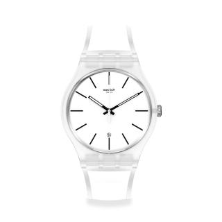 【SWATCH】New Gent 原創系列WHITE TRIP白色之旅 手錶 瑞士錶 錶(41mm)