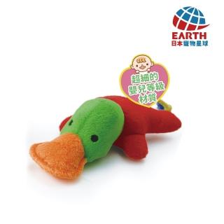 【EARTH PET 日本寵物星球】潔牙尾巴陪伴狗玩具-飛天鈴鐺鴨(細緻的嬰兒等級材質/狗玩具)
