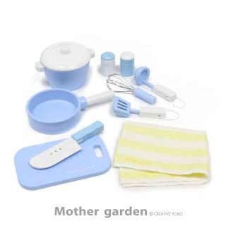 【Mother garden】廚具-10件工具組 藍