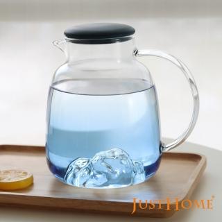 【Just Home】悠藍自然山形耐熱玻璃壺1700ml(玻璃壺、耐熱玻璃)
