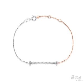 【蘇菲亞珠寶】14K雙色 艾薇拉 鑽石手鍊