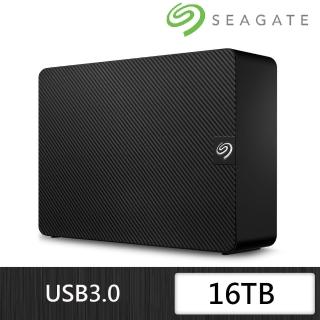 【SEAGATE 希捷】新黑鑽 Expansion 16TB 3.5吋外接硬碟(STKP16000400)