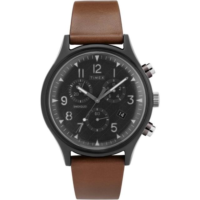 【TIMEX】天美時 復刻系列 經典復古手錶(棕/黑TXTW2T29600)
