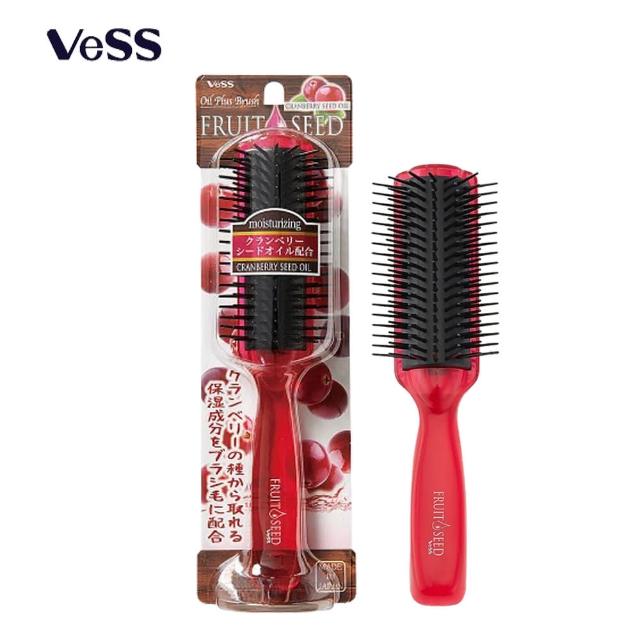 【VESS】蔓越莓籽油護髮梳(小紅莓保濕)