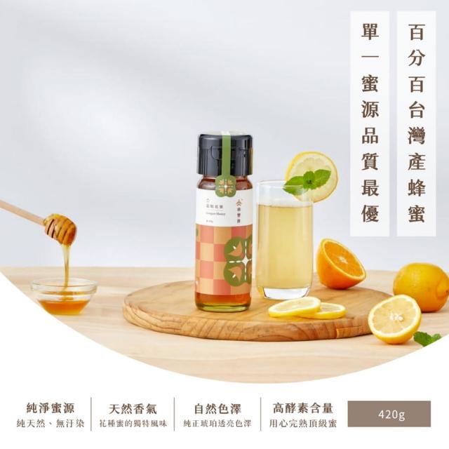 【由豐將100%台灣蜂蜜】台灣小農國產龍眼蜂蜜420gX1罐