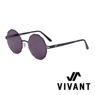 【VIVANT】韓國 精緻多邊形 鑽石太陽眼鏡(黑 - diamant - C1)