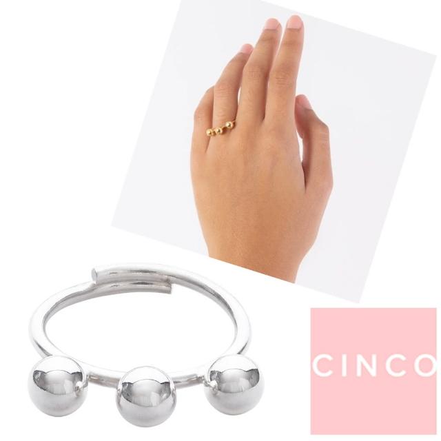 【CINCO】葡萄牙精品 Aline Ring 925純銀戒指 立體三圓球戒指(925純銀)