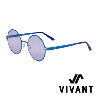 【VIVANT】韓國 精緻多邊形 鑽石太陽眼鏡(藍 - diamant - C5)