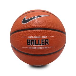 【NIKE 耐吉】籃球 Nike Baller 8P 運動 標準球 7號球 橡膠 耐磨 室內外 橘 黑(NKI3285-507)