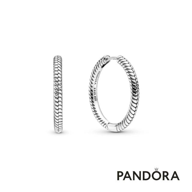 【Pandora官方直營】蛇鏈圖騰單圈耳環
