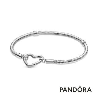 【Pandora官方直營】心形釦蛇形手鏈
