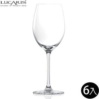 【LUCARIS】無鉛水晶白酒杯 355cc 夏多內 6入組 曼谷系列(白酒杯)