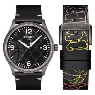 【TISSOT 天梭】CHRONO XL 3X3 街頭籃球特別版手錶 送行動電源 畢業禮物(T1164103606700)
