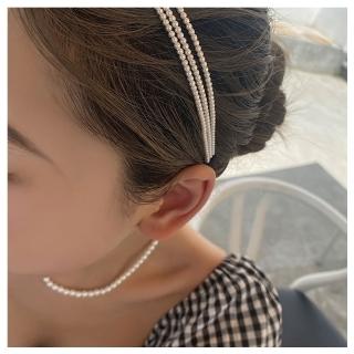 【HaNA 梨花】韓式名媛的下午茶．三層全珍珠甜甜髮箍