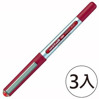 【UNI】三菱UB-150全液式鋼珠筆0.5紅(3入1包)