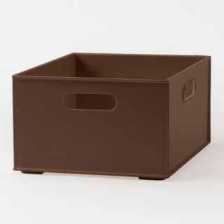 【NITORI 宜得利家居】收納盒 N INBOX W 窄低型 四分之一型 DBR(收納籃 收納盒 整理盒)