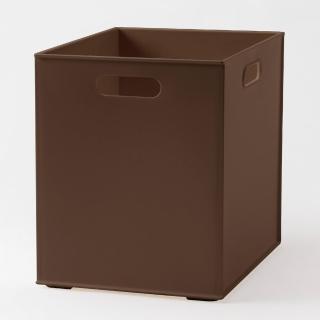 【NITORI 宜得利家居】收納盒 N INBOX W 窄高型 直式半格型 DBR(收納籃 收納盒 整理盒)