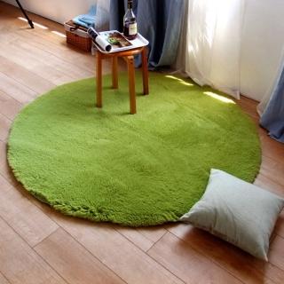 【Jun Jun】絲滑長纖圓形地毯 地墊 120CM