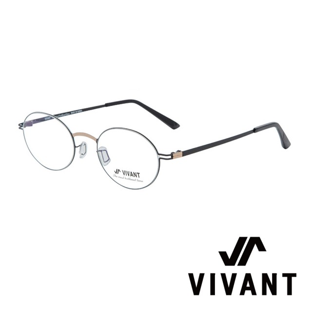 【VIVANT】韓國小圓框 光學眼鏡(．黑/金 comme C5)